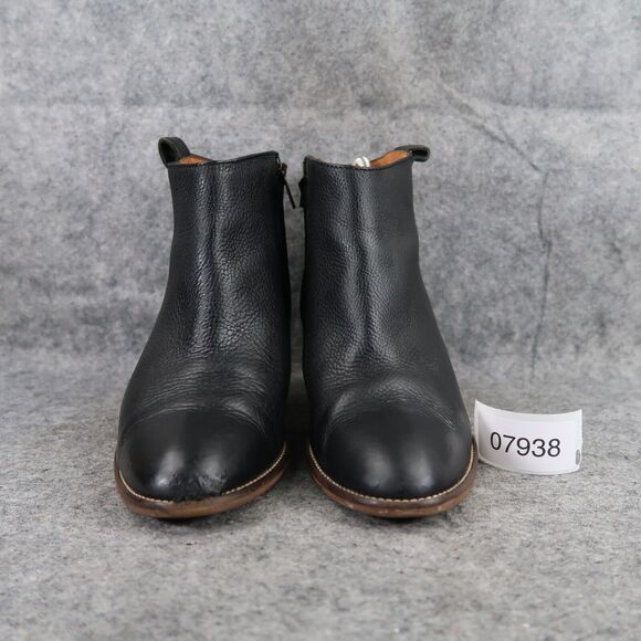 Madewell Shoes Womens 7 Bootie Fashion Classic Billie Boot Leather Stacked Heel - Picture 3 of 15